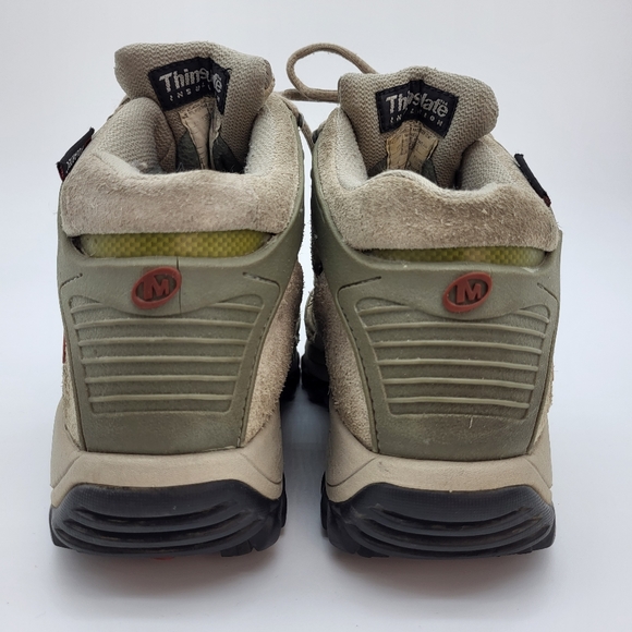 Merrell tan suede waterproof polartec thinsulate insulation hiking boots - Picture 3 of 3